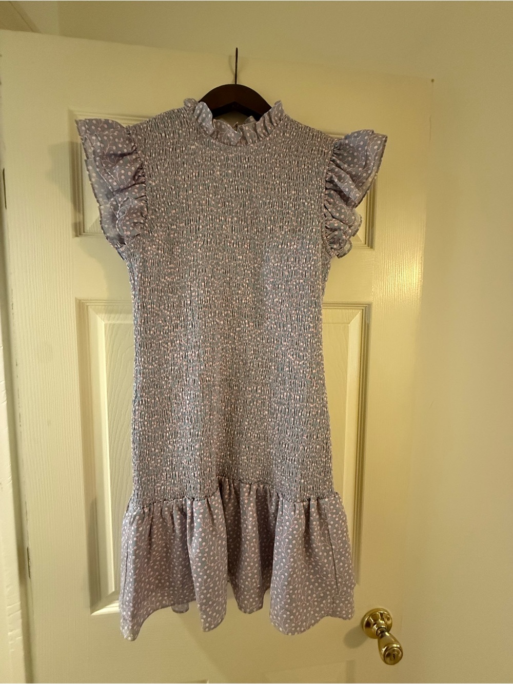 French Connection Smocked Ruffle Mini Dress - Picture 3 of 7